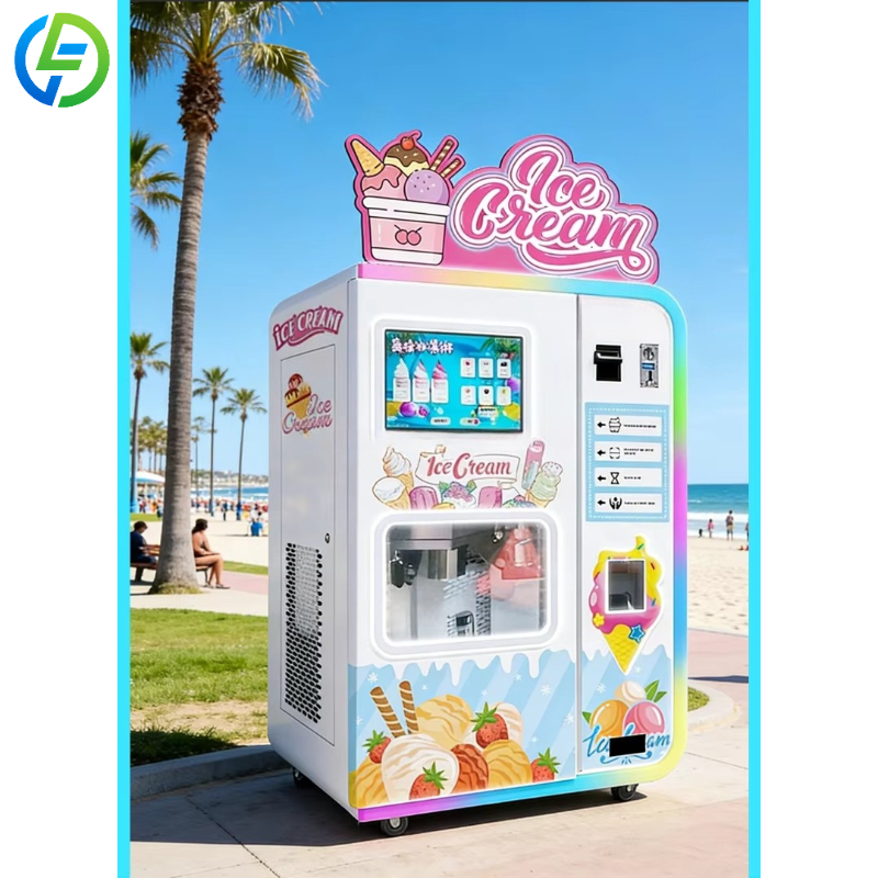 Vending Machine Qr Code - Customized Double-cylinder Soft Ice Cream Vending