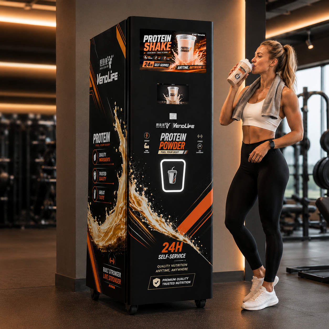 Gym Protein Powder Vending Mac - огляд і ціна Popcorn Vending Machine
