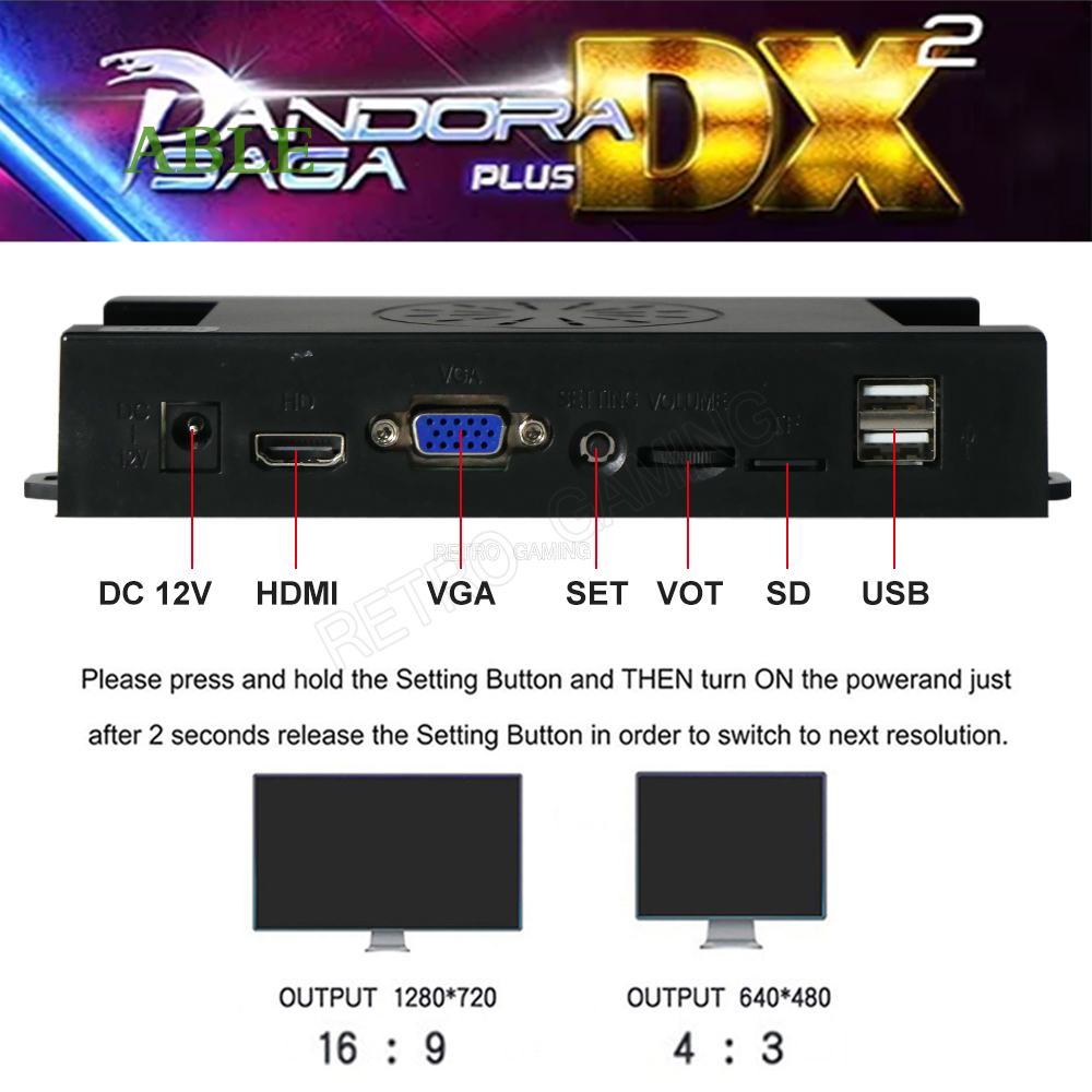 26800 in 1 Pandora Saga Box DX - огляд і ціна Trackball Controller Arcade